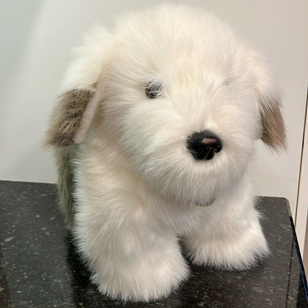 Vintage 1987 Dakin Soft Classics Sheep Dog Plush Stuffed Animal Toy Stands 13”